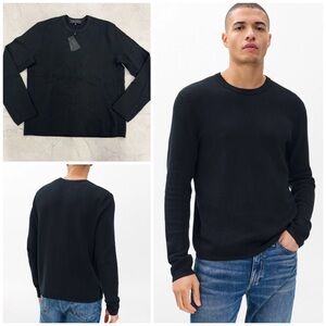 (RG-19) Rag & Bone Harvey Crew In Black
